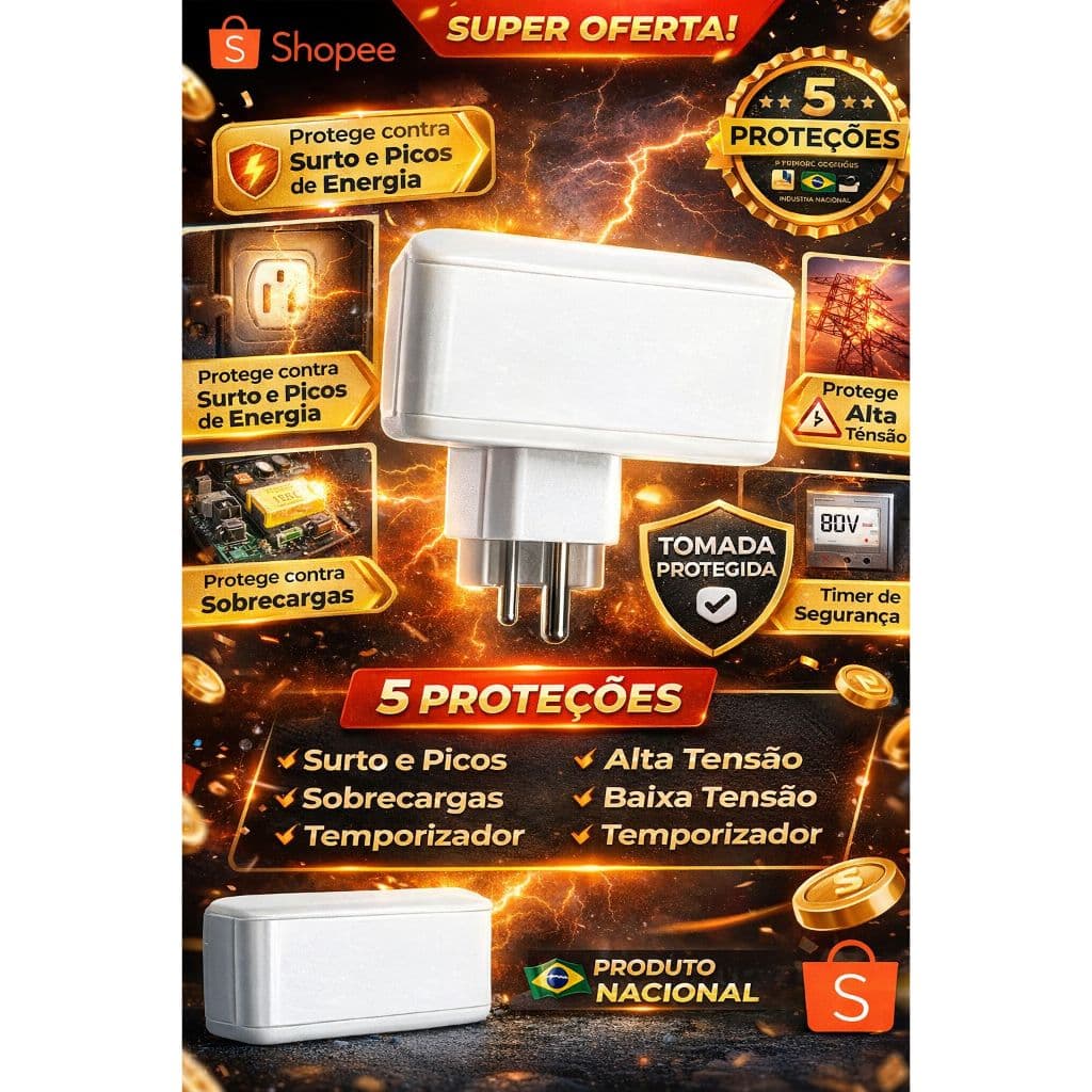 Protetor Elétrico ProteRaio Geladeira e Freezer - Campeão de Vendas! Envio Imediato - O Melhor