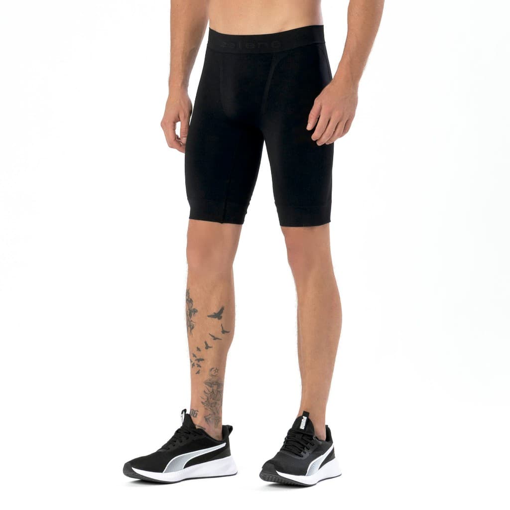 Bermuda Térmica Sem Costura Compressão Masculino Anti Assadura Selene