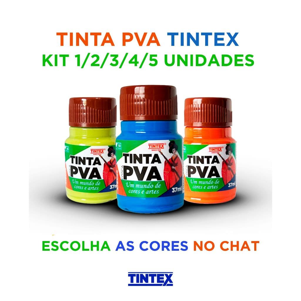 Tinta PVA Fosca 37ml - TINTEX | Artesanato, pintura, MDF
