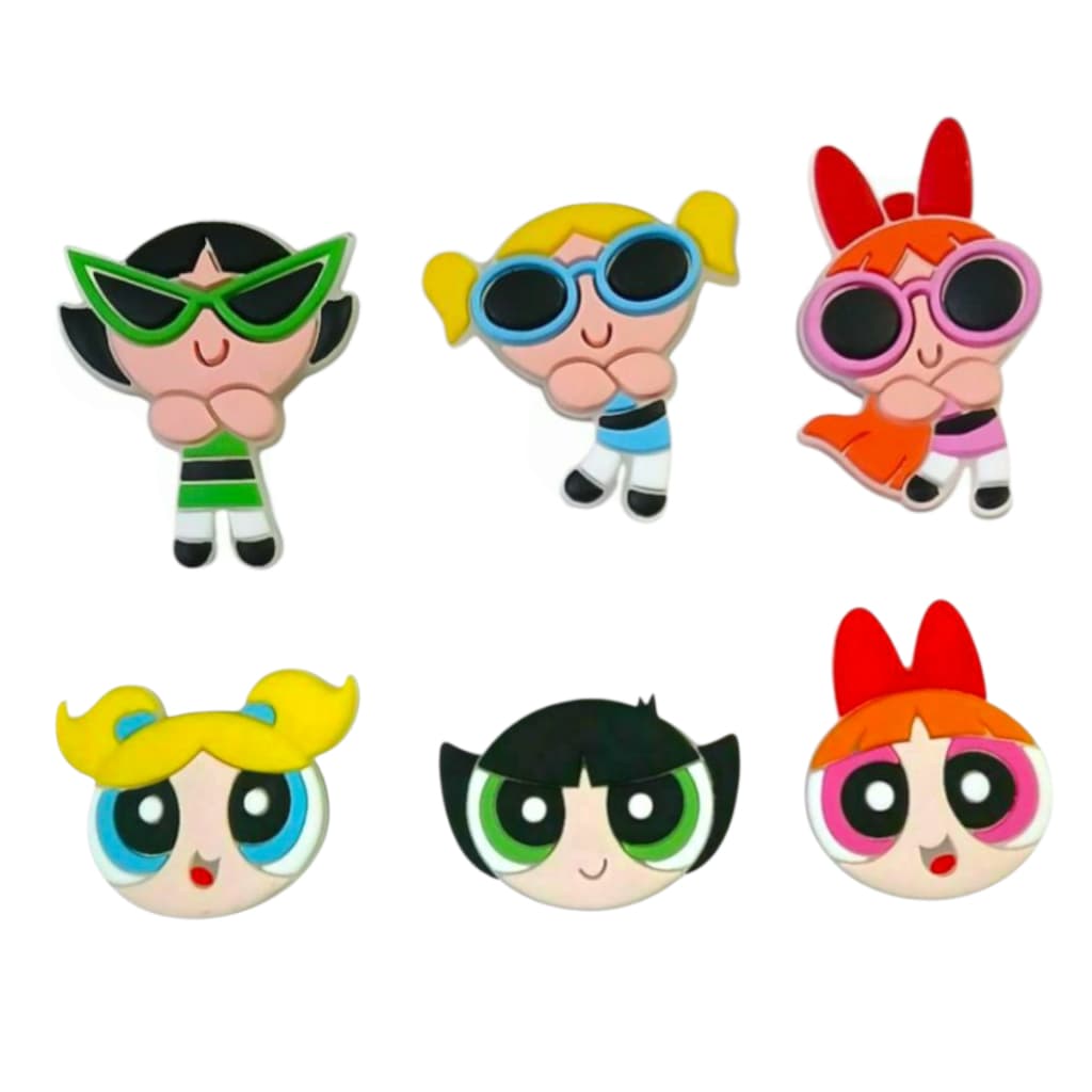 Kit Apliques Pins Botons Decorativos Coloridos Personalizados  Lindos e Colecionáveis para Sandália Babuche