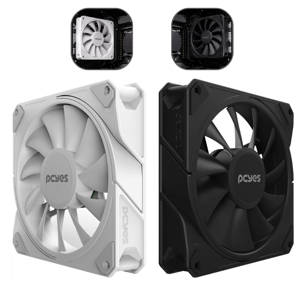 Cooler Branco Preto Fan Pcyes Sangue Frio 3 White Ghost/Black Vulcan P/gabinete 120mm