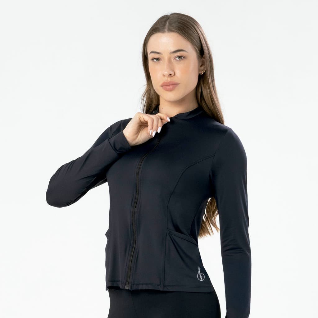 Jaqueta Manga Longa Feminino Proteção Solar Uv50+ Camisa Sport Selene