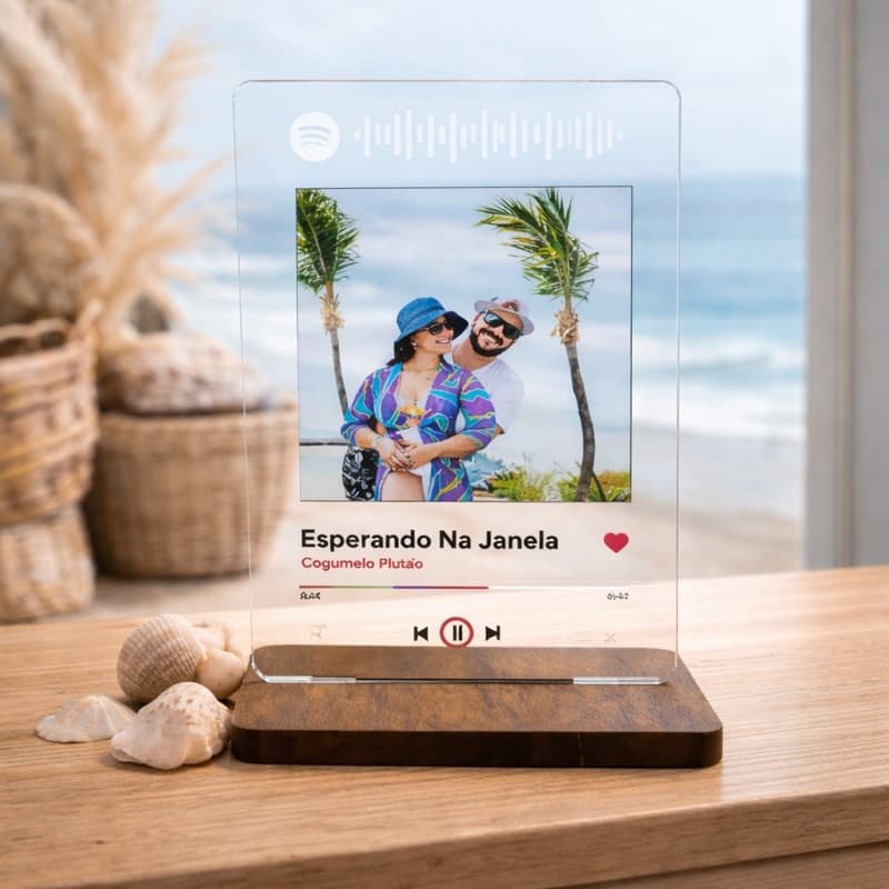 Quadro Spotify Personalizada em Acrílico com Foto