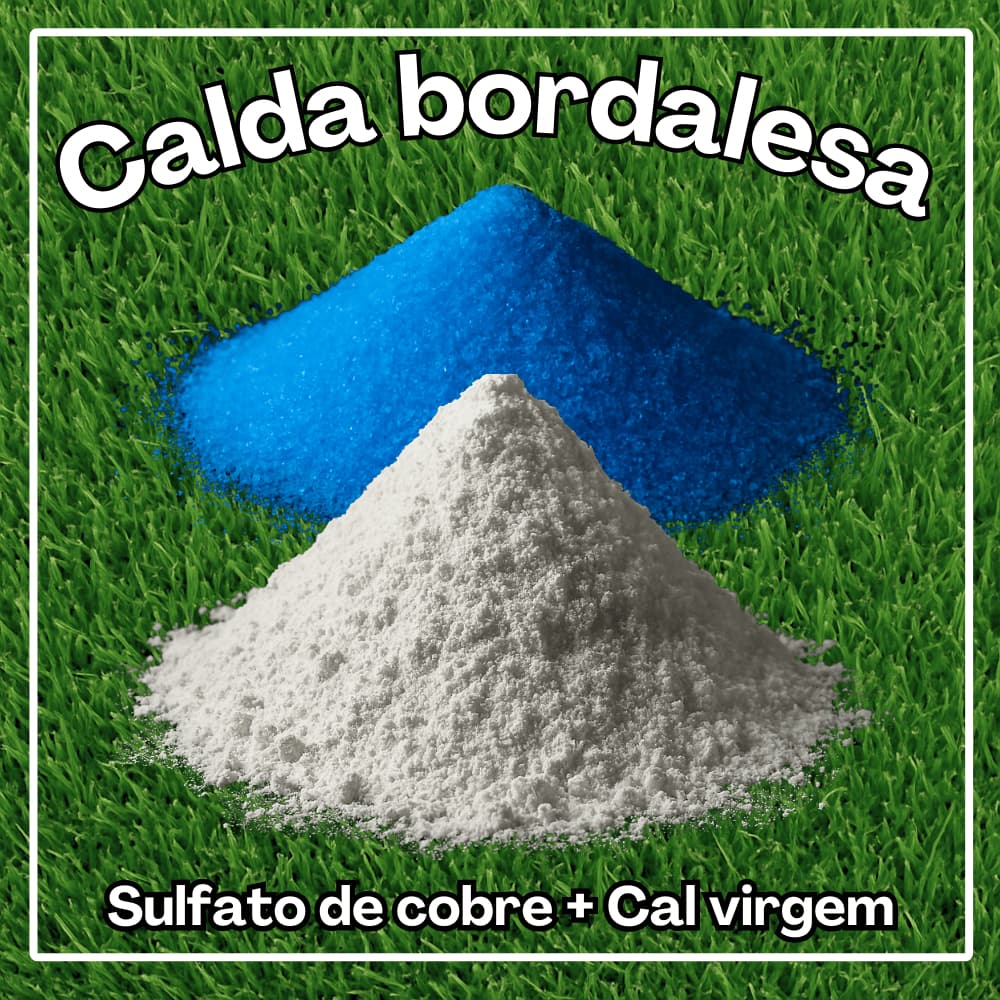 Kit Calda Bordalesa Orgânica: Acabe com Fungos, Míldio e Ferrugem