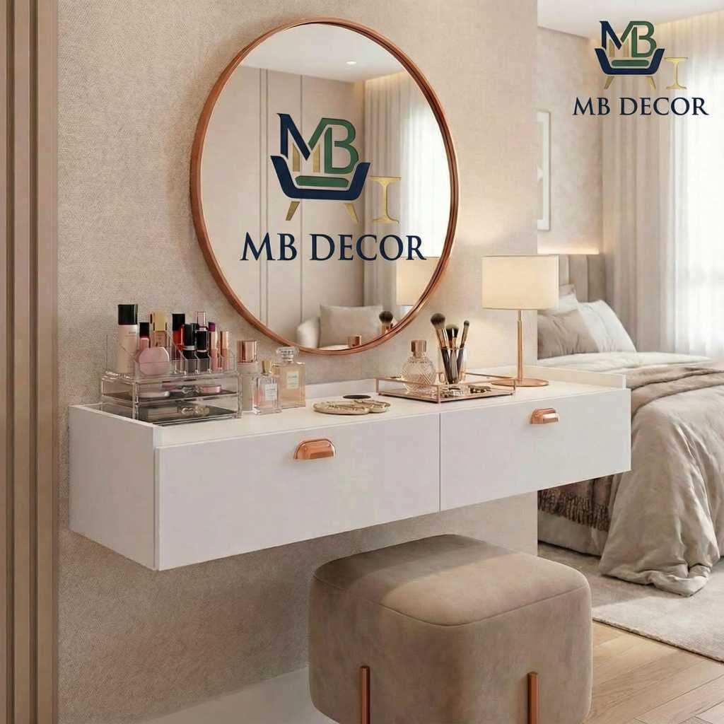 Penteadeira Suspensa Com Porta Closet Camarim Maquiagem Quarto Salão Luxo 120 ou 90 cm