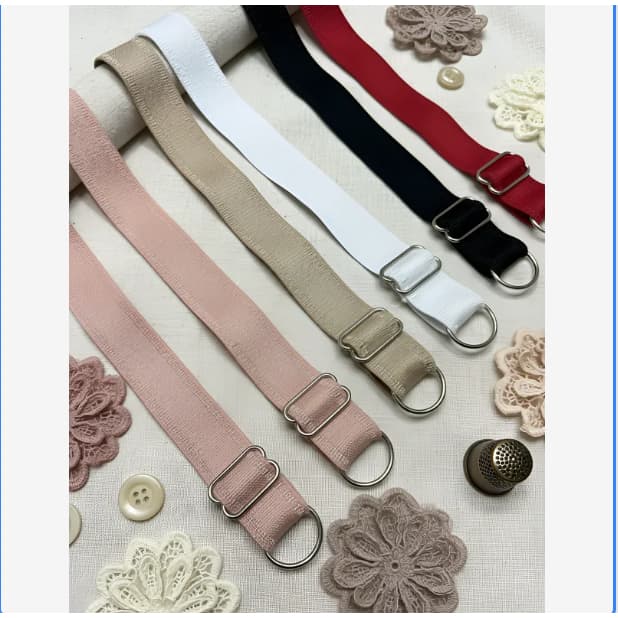 Pacote 5 Pares de Alça Sutiã Reforçada Plus Size de 1,8cm Costura