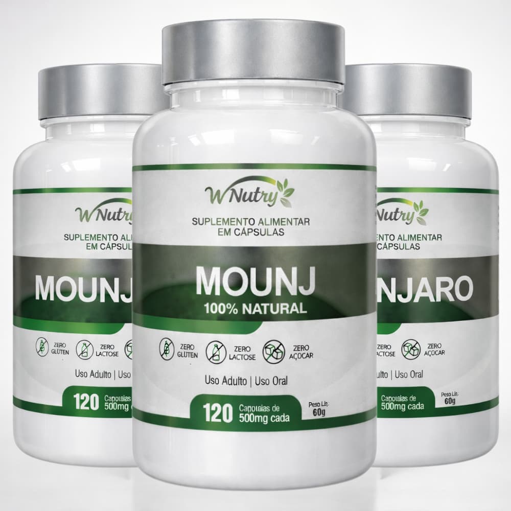 Psyllium + Glucomannan + Quitosana + Spirulina - 120 cápsulas 500 mg