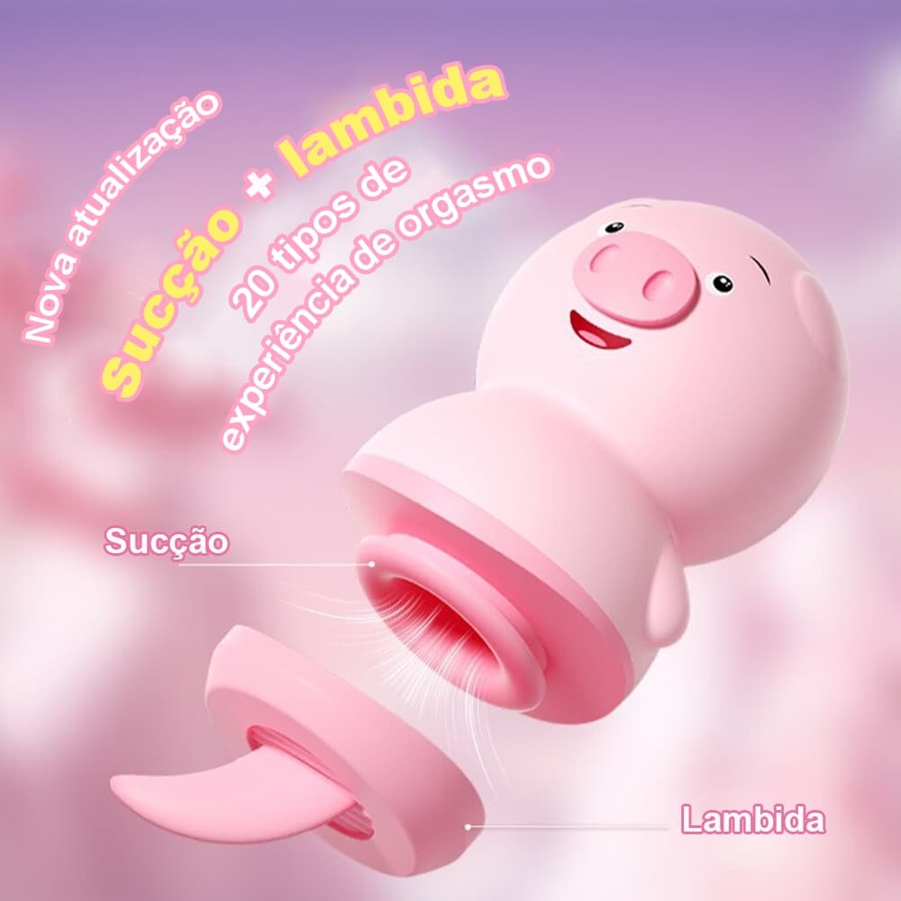 Vibrador de Sucção Clitoriana “Fofinho” Recarregável USB para Mulheres - Design Discreto