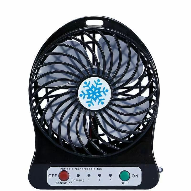 Mini ventilador mesa portátil com potente circulação ar design sem fios recarregável