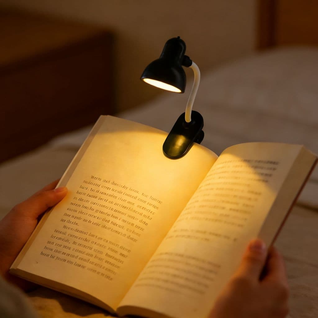 Mini Lâmpada De Mesa para Livro De Leitura celular Ajustável Portátil