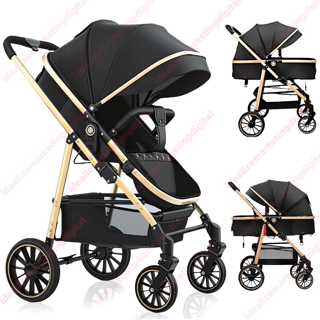 Carrinho De Bebê Passeio Alça Reversível System Até 15 Kg