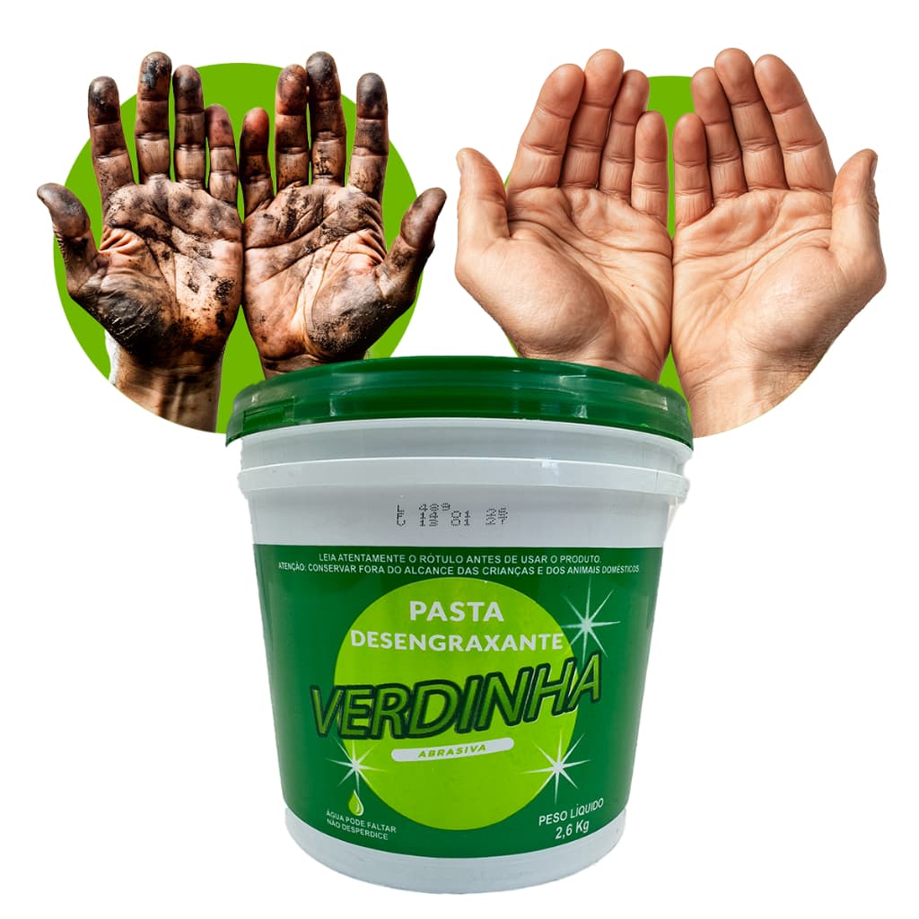 Pasta Desengraxante Verdinha Limpa Mãos 2,6KG
