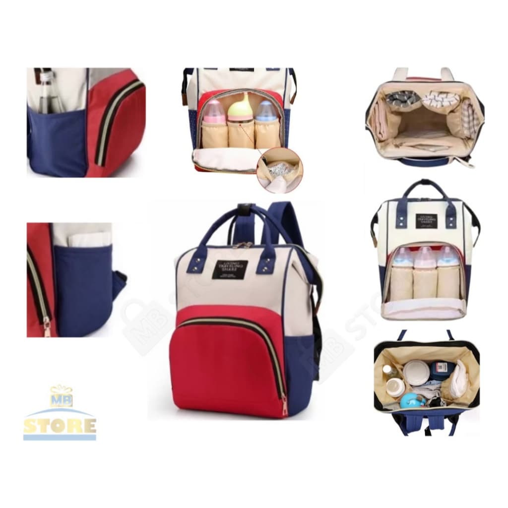 Bolsa Maternidade Mochila Mamãe Bebê Saída Maternidade Resistente Grande Porta Mamadeira