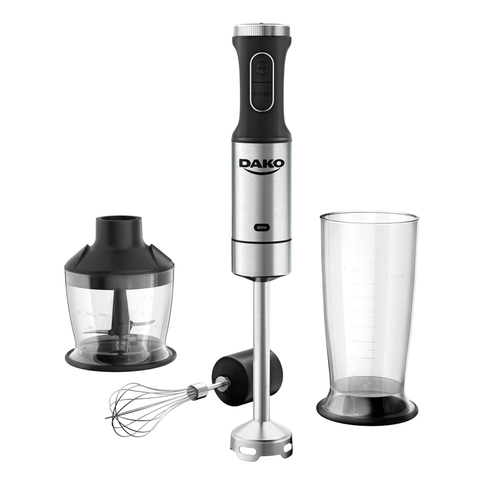 Mixer 3 Em 1 Dako 800w Função Turbo Preto E Inox 220v