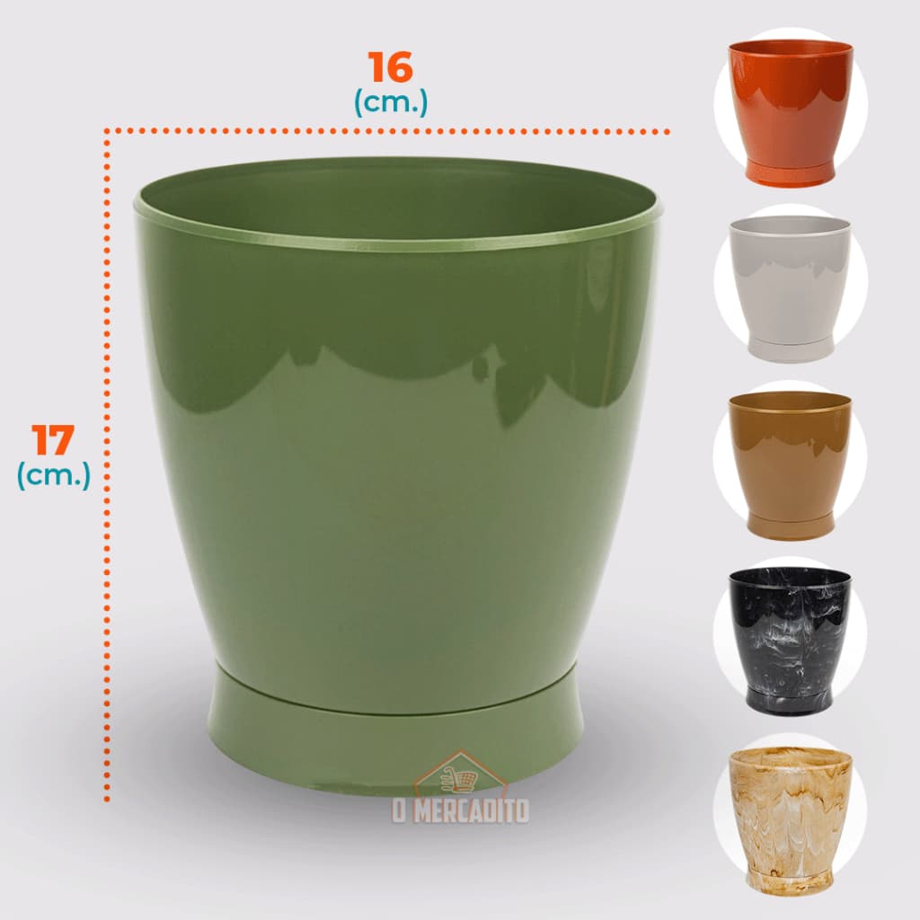 Vaso Marmorizado Pequeno Plantas e Flores Prato Rosqueável Flores Jardim Decorativo Sala