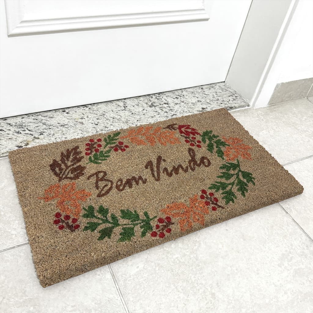 Tapete Para Porta Bem Vindo Fibra de Coco Capacho Vários Modelos