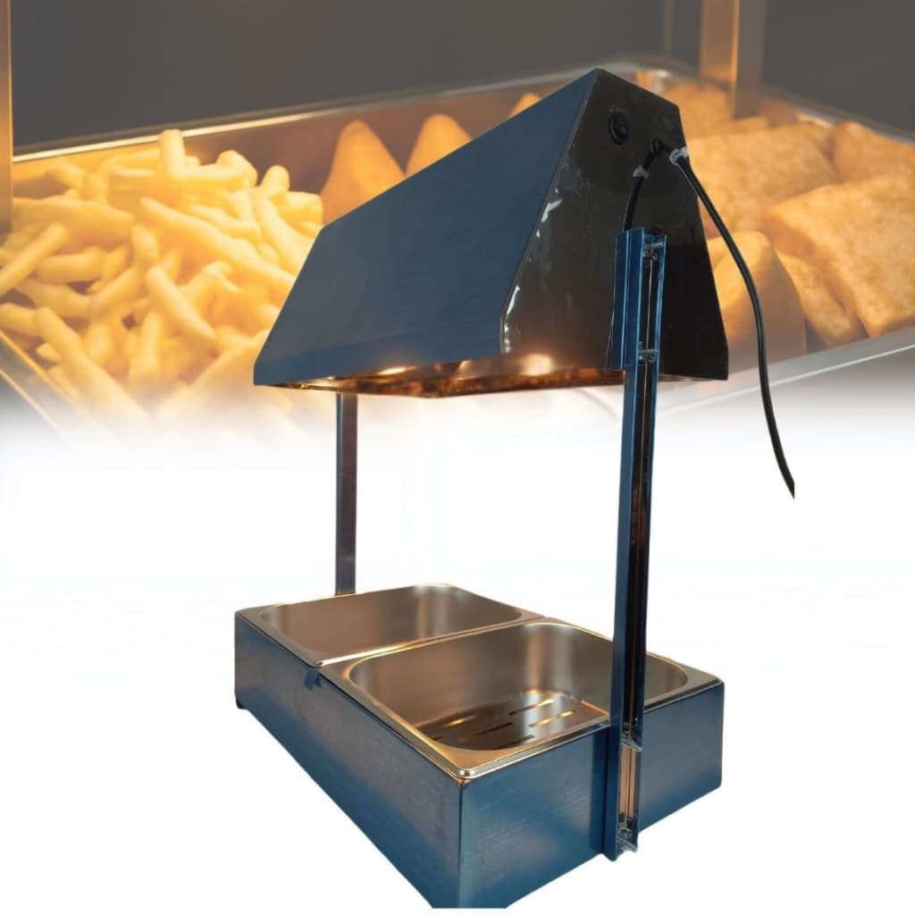 Conservador de Frituras Inox 2 Cubas De 5 Litros cada – Estrutura Profissional Gomes Inox