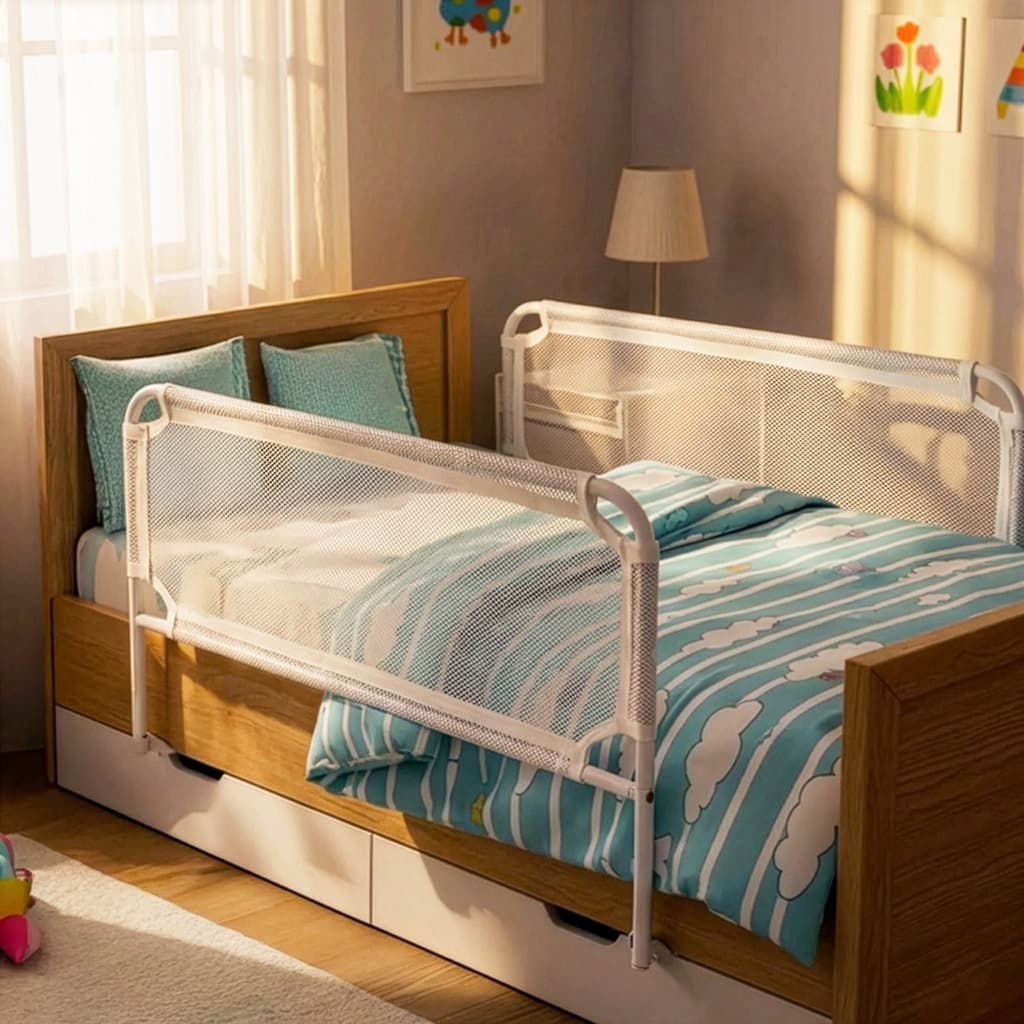 KIT 2 Grade De Cama Com Tela de Segurança Para Bebês E Idosos