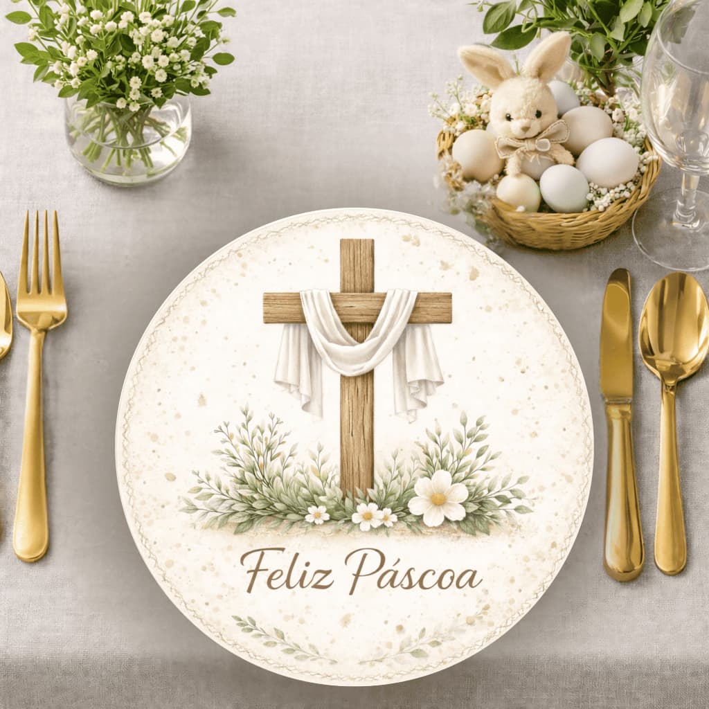 Sousplat de Páscoa Mesa Posta e Decoração - Suplá/Souplast/Decoração de mesa/Jogo Americano
