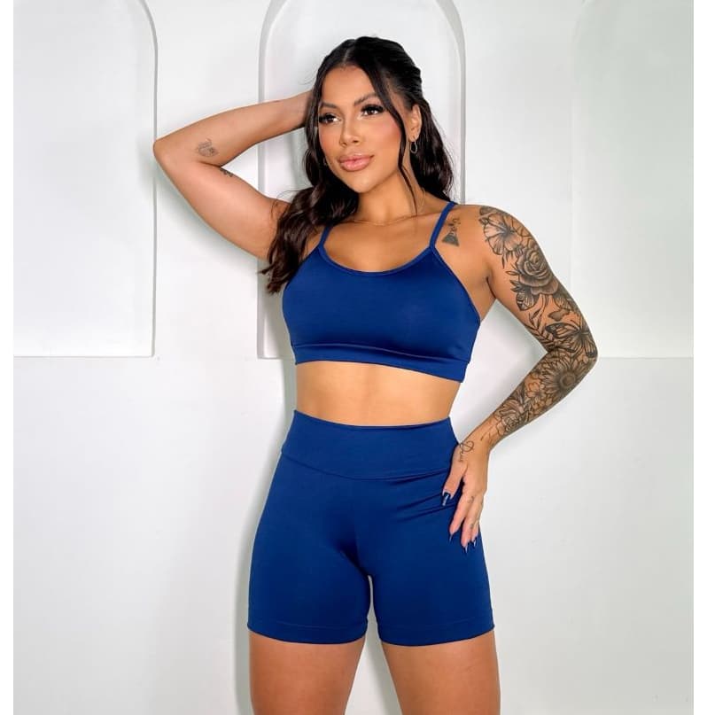 Conjunto de academia ZERO TRANSPARENCIA top e short