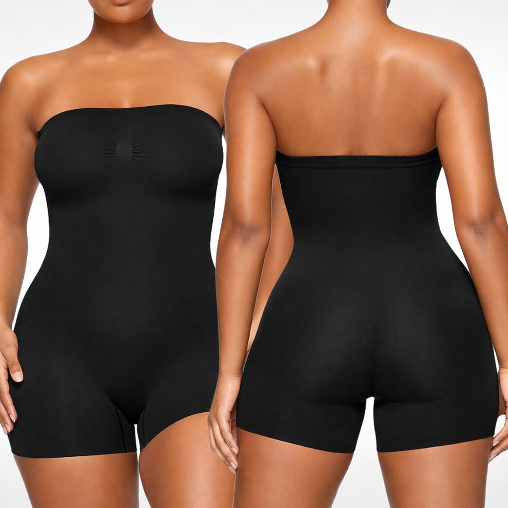 Macaquinho Modelador Tomara Que Caia Sem Bojo Empina Bumbum