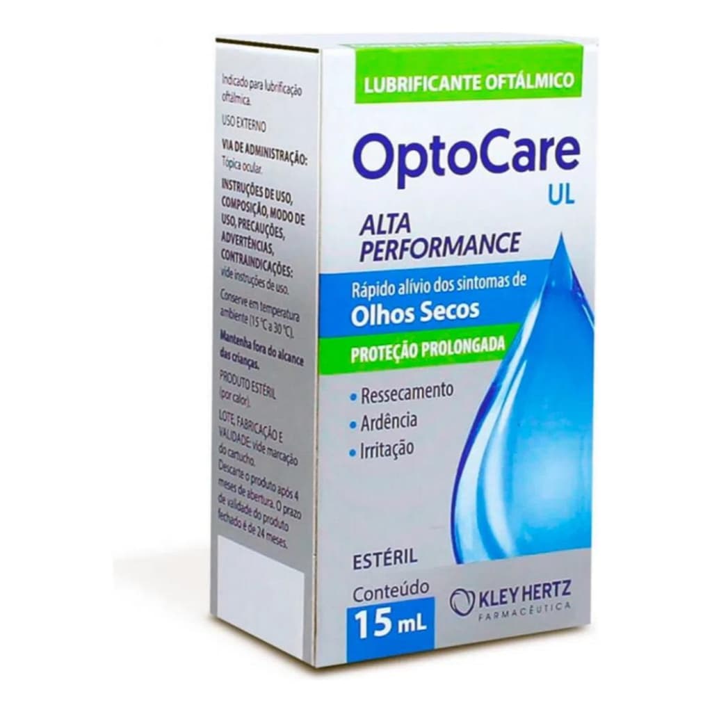 Colírio Lubrificante Oftálmico OptoCare Ul Olhos Secos 10ml