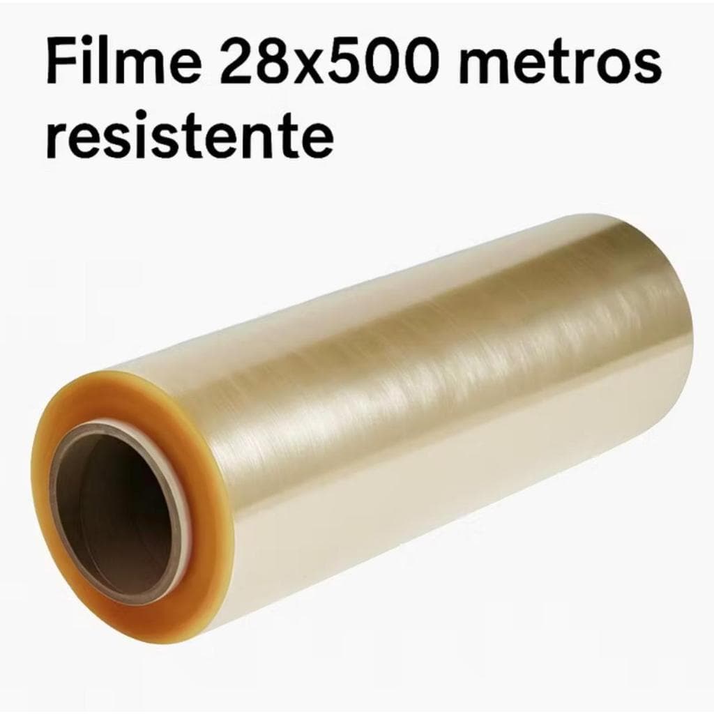 Rolo Bobina Plastica Filme PVC Refil 28cm x 500 Metros Esticavel
