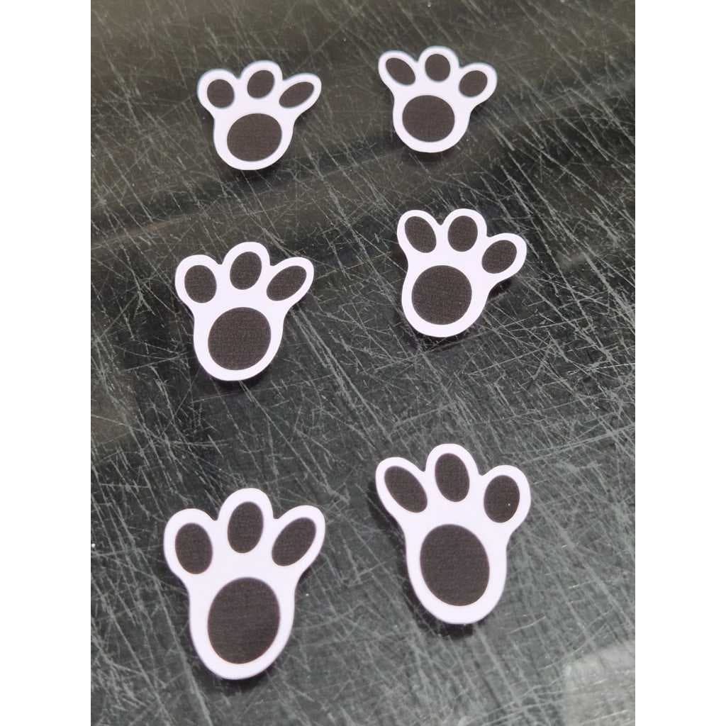 60/120 Patinhas Adesivas de Coelho Pezinho para Páscoa | Pegadas coelhinho da páscoa – Vinil adesivo