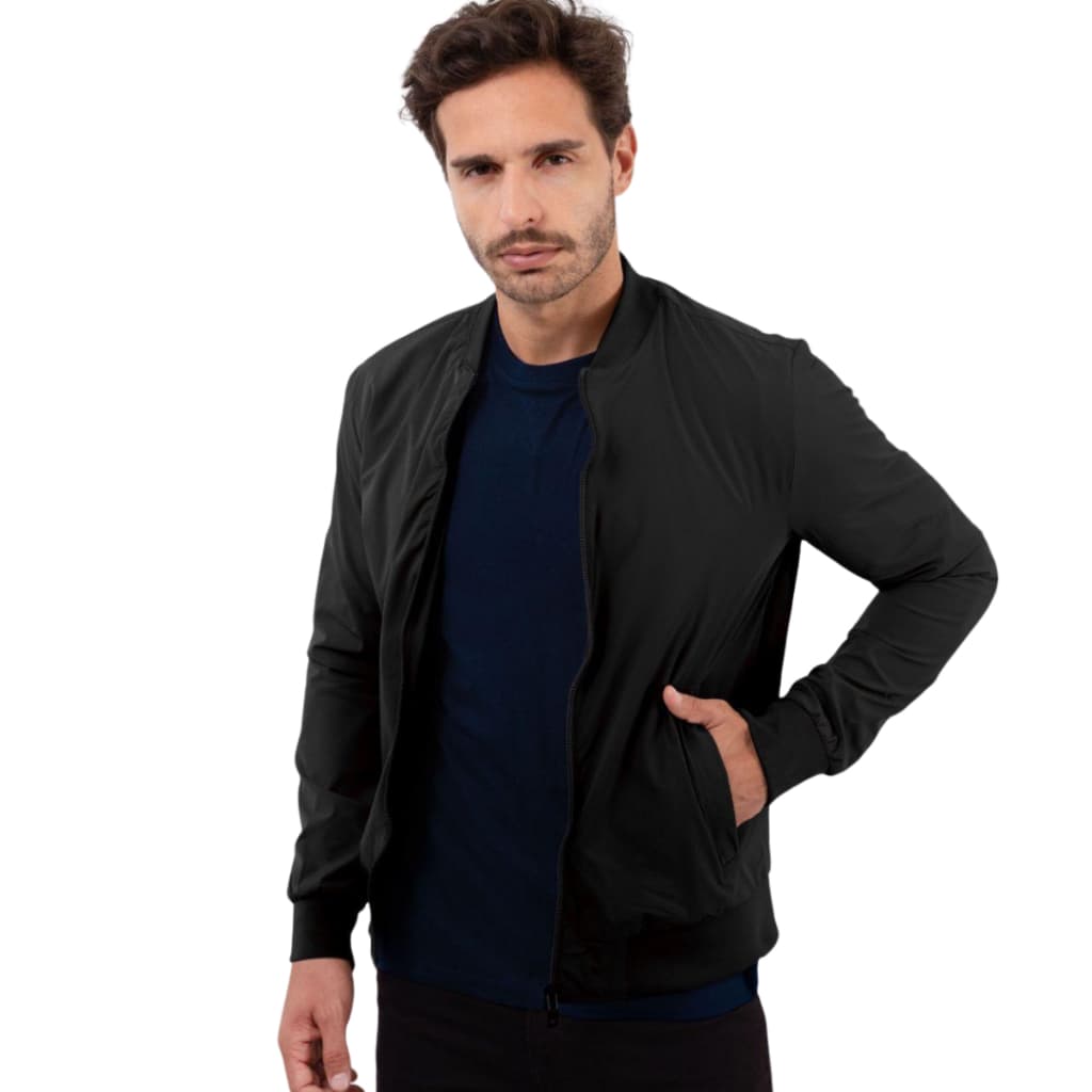 Jaqueta Masculina Casual Casaco Bomber Matelassê Zíper