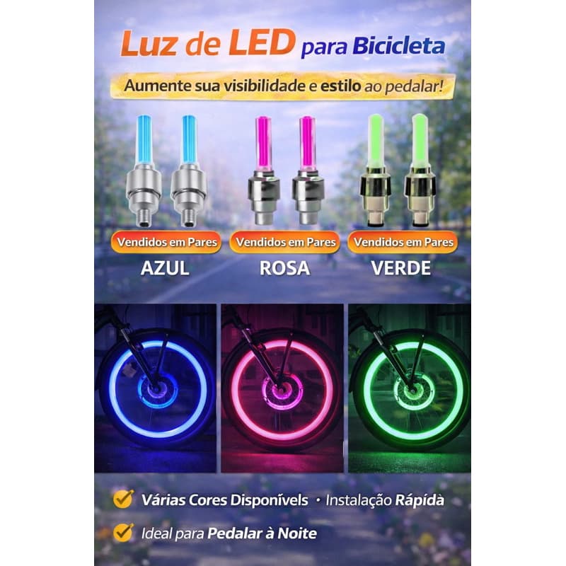 TAMPA DE VALVULA COM LED FLORESCENTE DECORAÇÃO PARA RODAS LAMPADA LED LUMINARIO VALVULA DE BICO