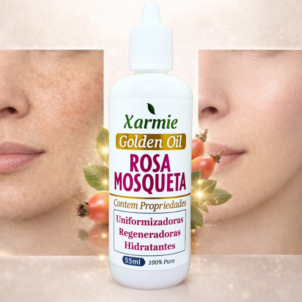 Óleo Rosa Mosqueta Melhor Tratamento Manchas e Melasma 55ml Concentrado