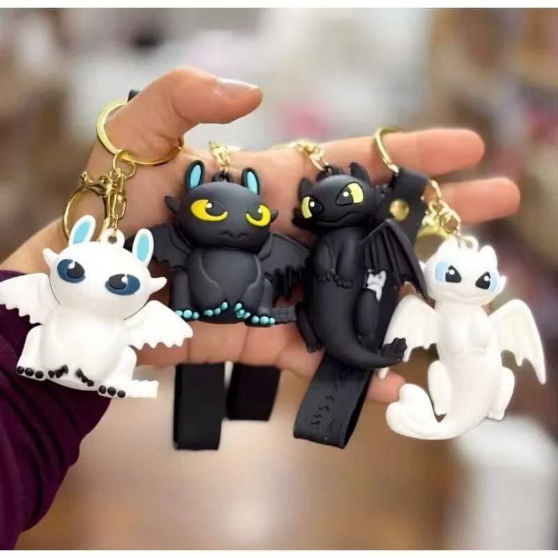 Novo Chaveiro Como Treinar o Seu Dragão Banguela e Fúria da Luz Boneco Pingente de Mochila