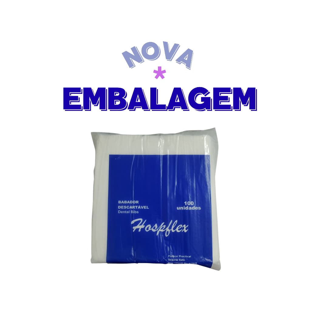 Babador Odontológico Descartável  Impermeável 33x45