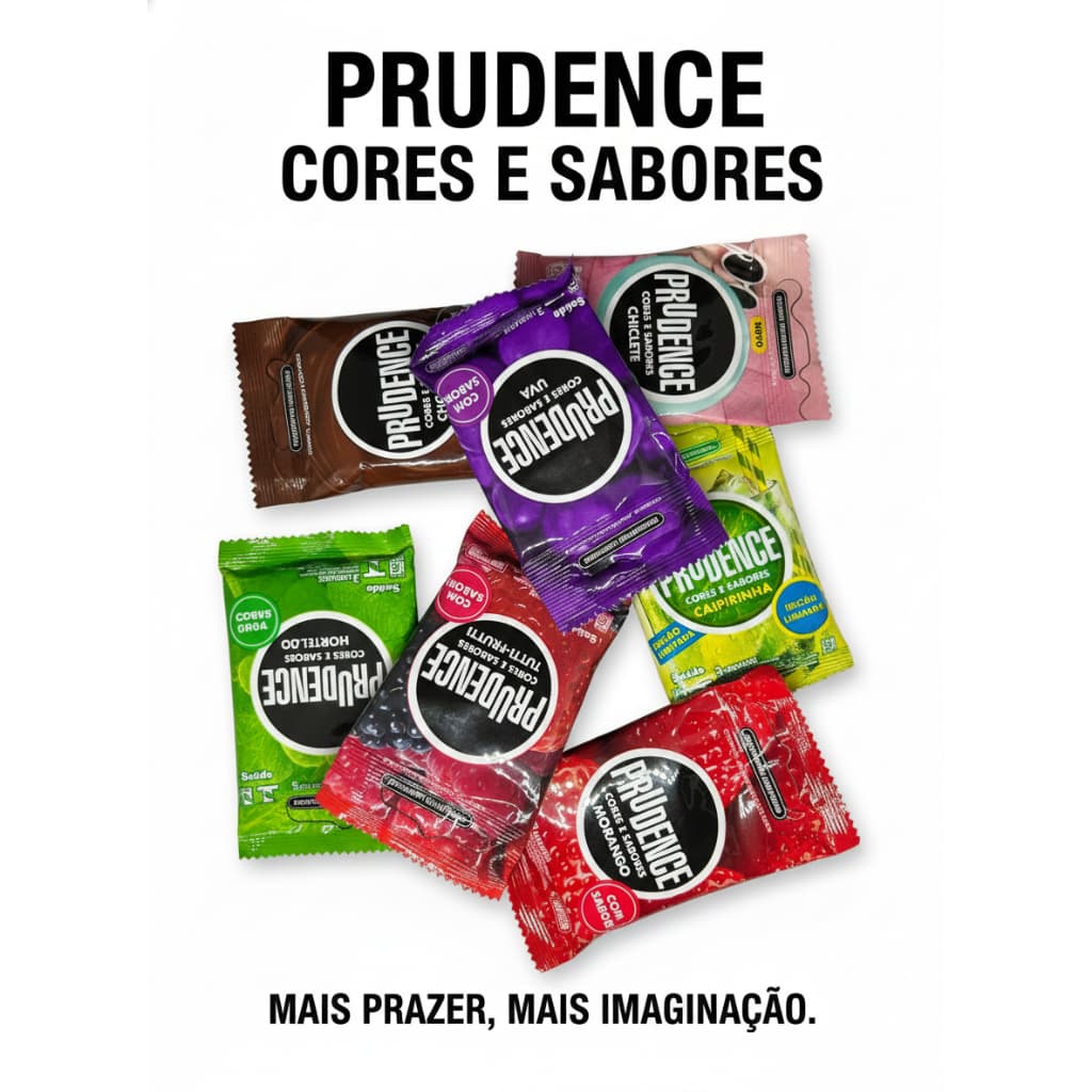 Preservativo Camisinha Pacote Escolha a Quantidade e Sabor  PRUDENCE