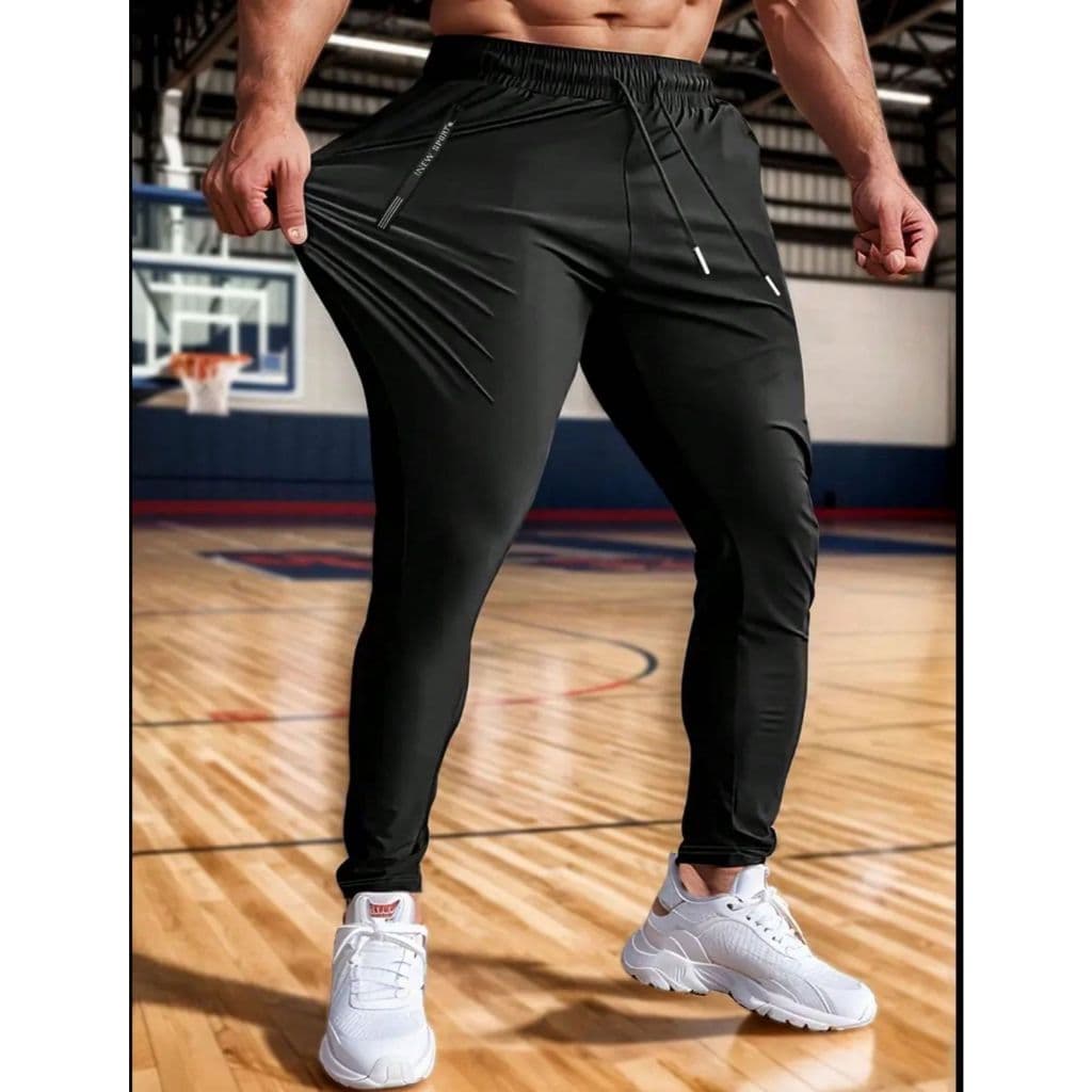 Calça Masculina Com Elastano Dry Fit Bolsos Para Academia Esportiva Fitness Slim Fit Jogger Dry Fit Praticar Esportes