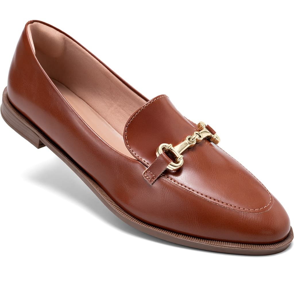 Mocassim Feminino Lumiss Baixo Bico Redondo Enfeite Metalizado Confortável