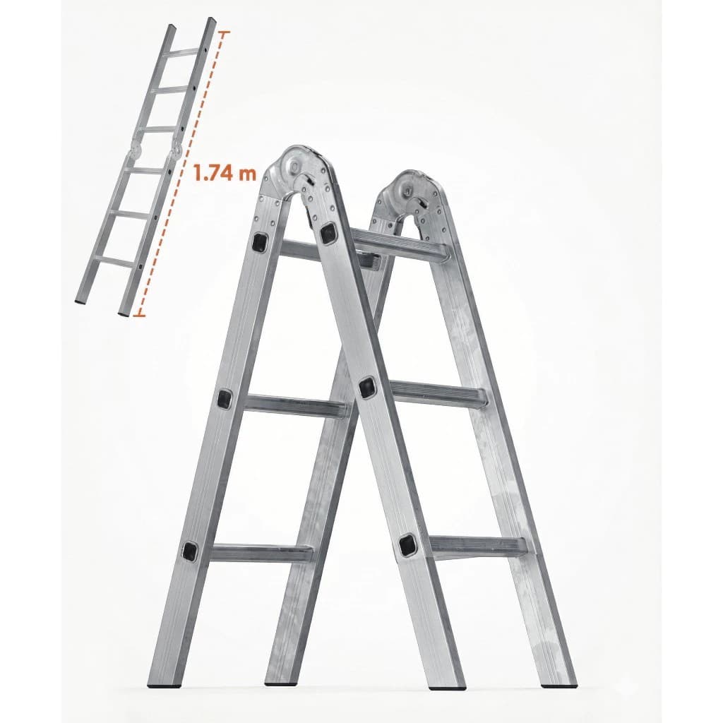 Escada Doméstica de Alumínio 6 Degraus 1,75m
