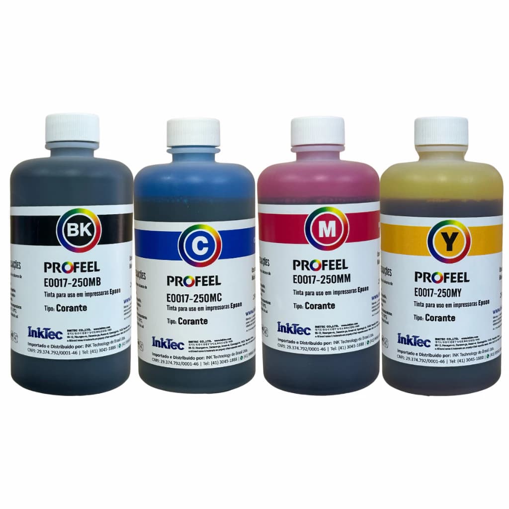 Tinta Inktec Profeel | L3110 | L3150 | L3250 | L5190 | L5290 | 4X250ML