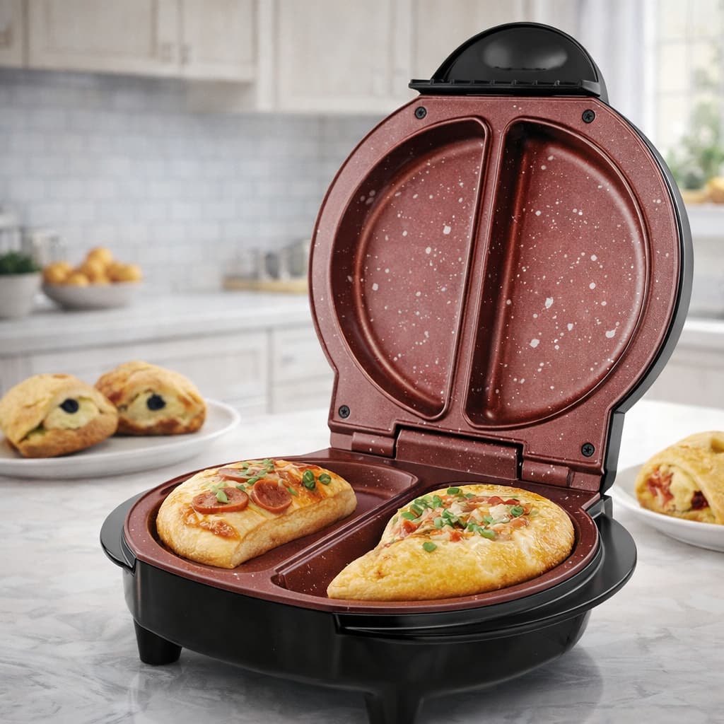 Omeleteira Elétrica Antiaderente Cerâmica 750W Panquequeira Crepeira Base Antiderrapante Britânia