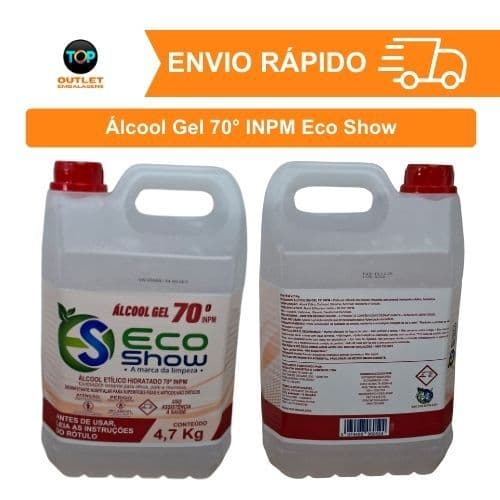 Alcool Gel 70% Galão 5l Antisséptico Eco show