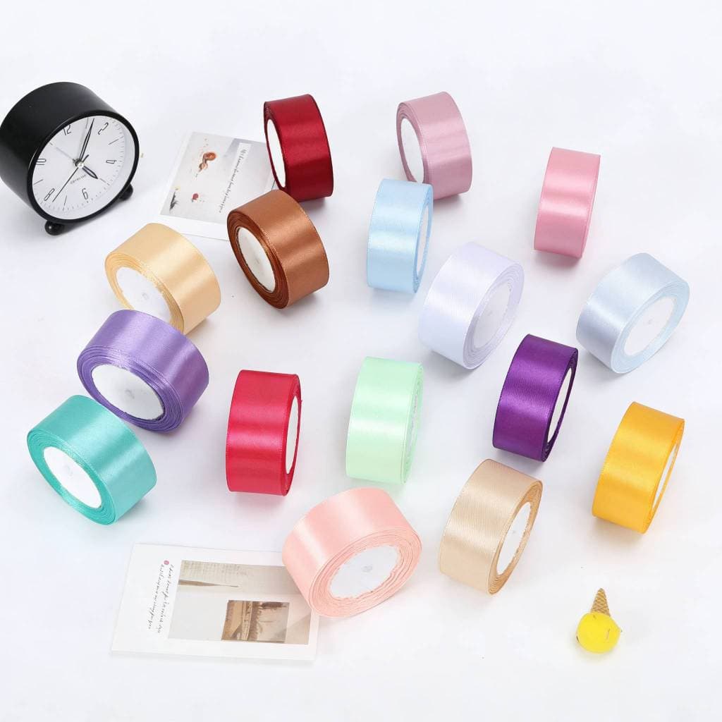 Rolo Fita Cetim 38mm 23m Brilho Intenso Alta Qualidade Laços Artesanato Decoração Costura DIY