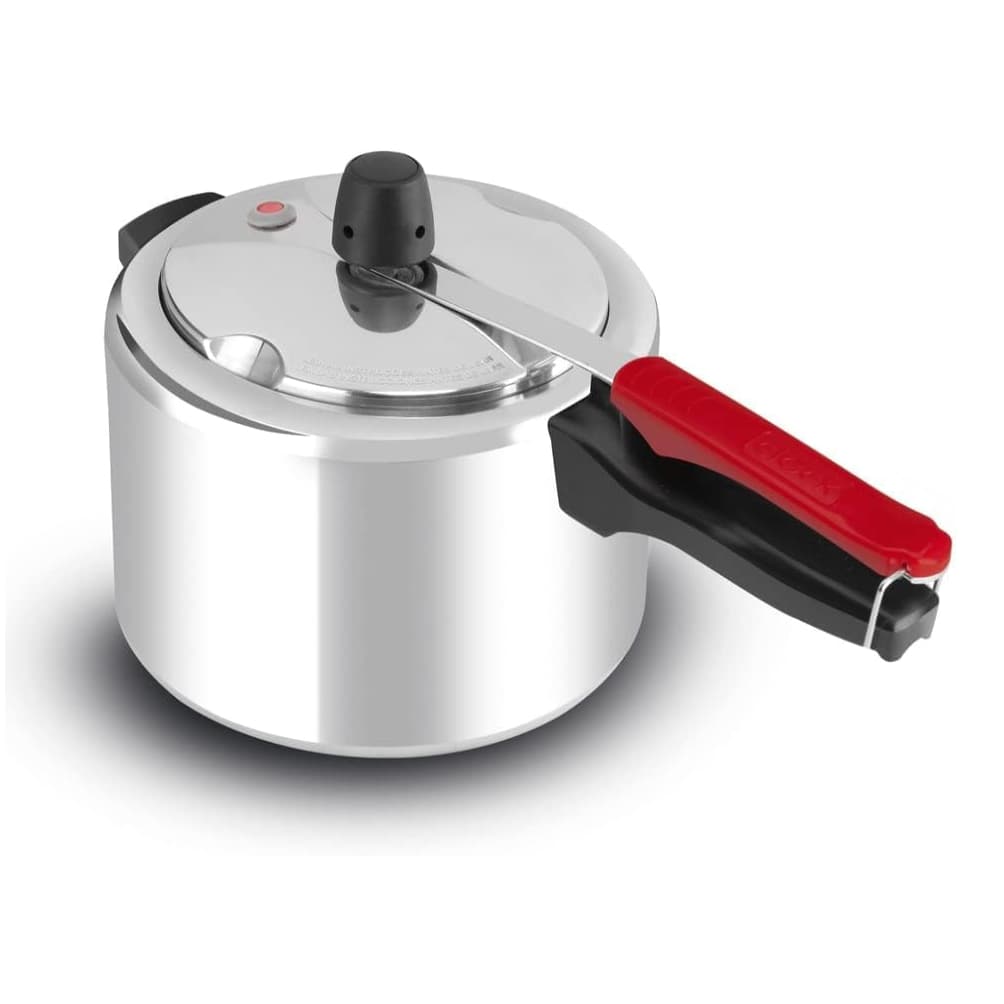 Panela de Pressão Clock Eco 4,5L Alumínio Polida 3 Sistemas de Segurança