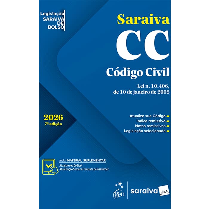 Código Civil - Legislação Saraiva de Bolso - 7ª Edição 2026