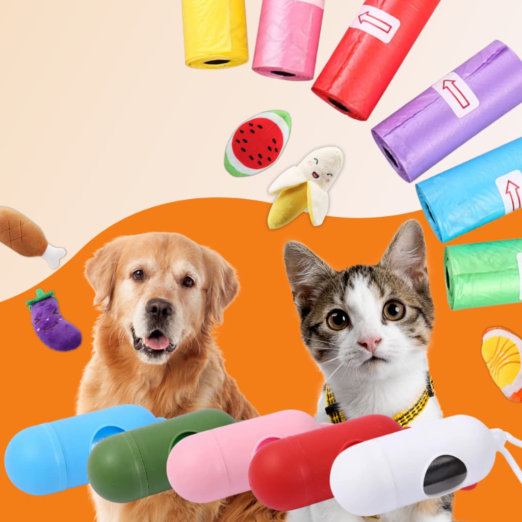 Refil Cata Coco Pet Saquinho Biodegradável Prático Cata Caca Higiênico Gato e Cachorro - Escolha Seu Kit