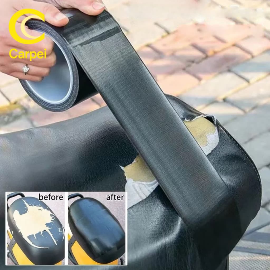 Kit De Reparo De Couro Fita Adesiva Preta Para Móveis , Sofás , Assentos De Carros
