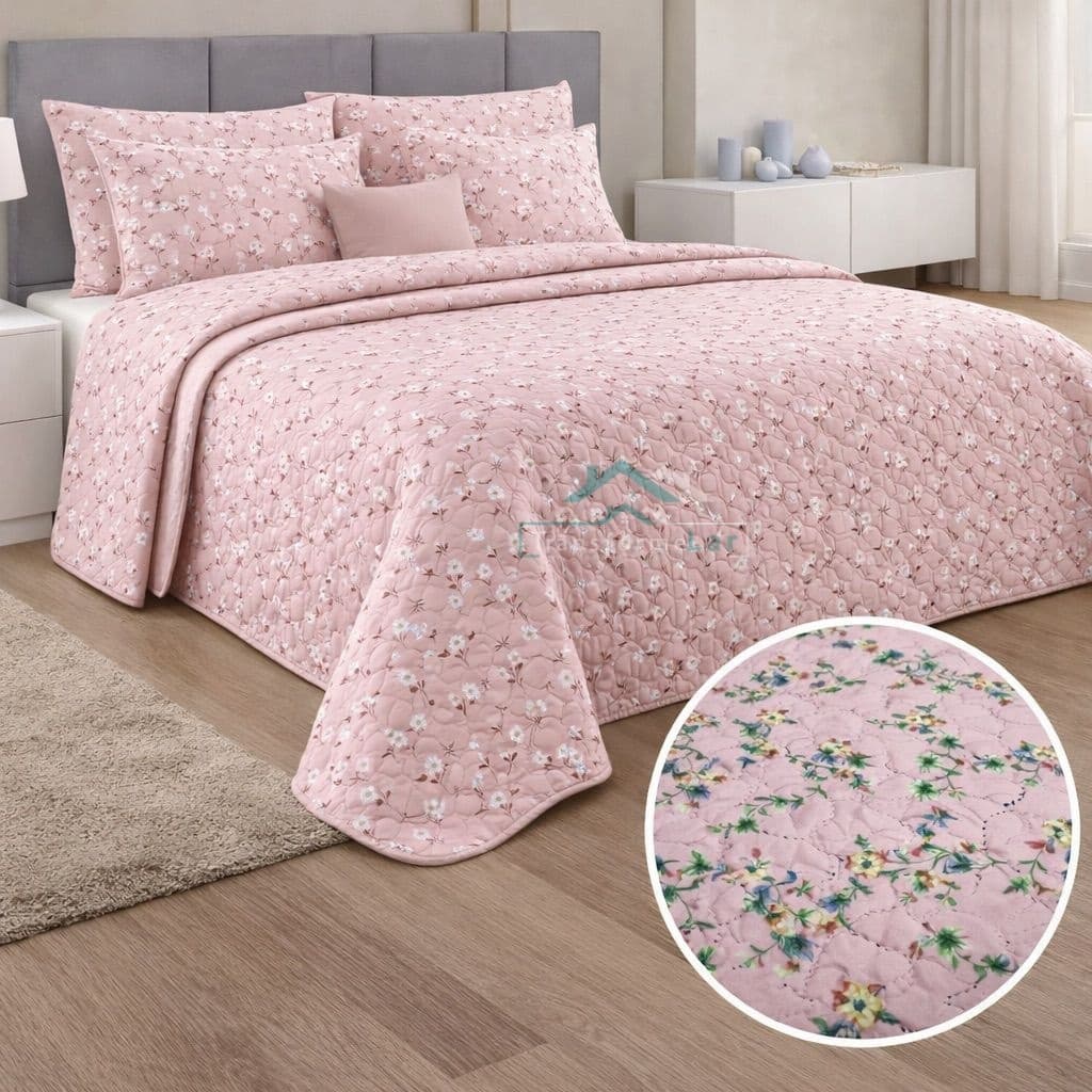 Cobre Leito Colcha 3 Pçs Casal Queen Dupla Face 2,40 x 2,60M