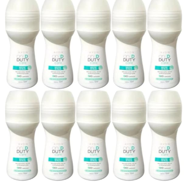 Kit com 10 Desodorante Roll-on On Duty Redutor de Pelos 50ml - Feminino Avon