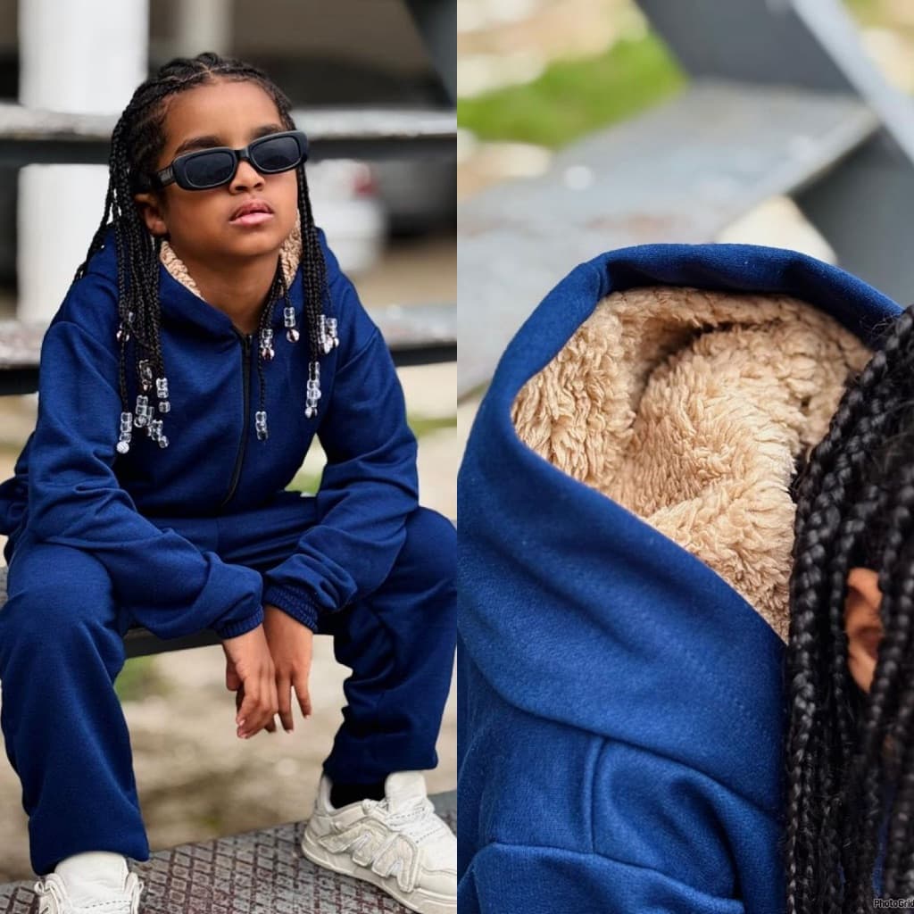 Conjunto Infantil Masculino Quentinho Inverno com Capuz Peluciado 2 a 14 Anos