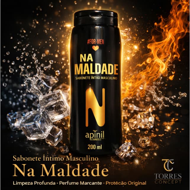 Sabonete Íntimo Masculino Na Maldade Apinil Limpeza Profunda Perfume Marcante Proteção Original