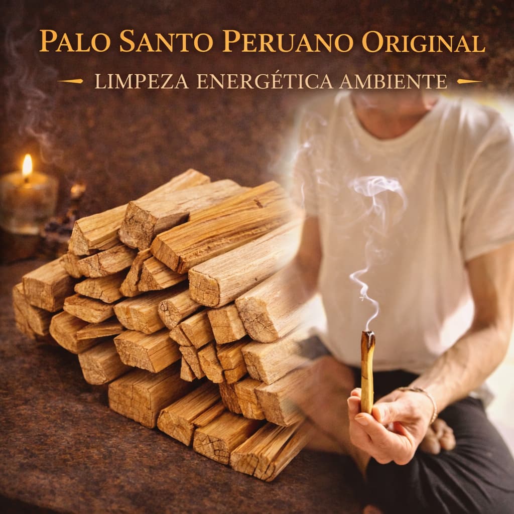 Palo Santo Peruano Original 100% Natural Incenso Vegano para Defumação Limpeza Energética